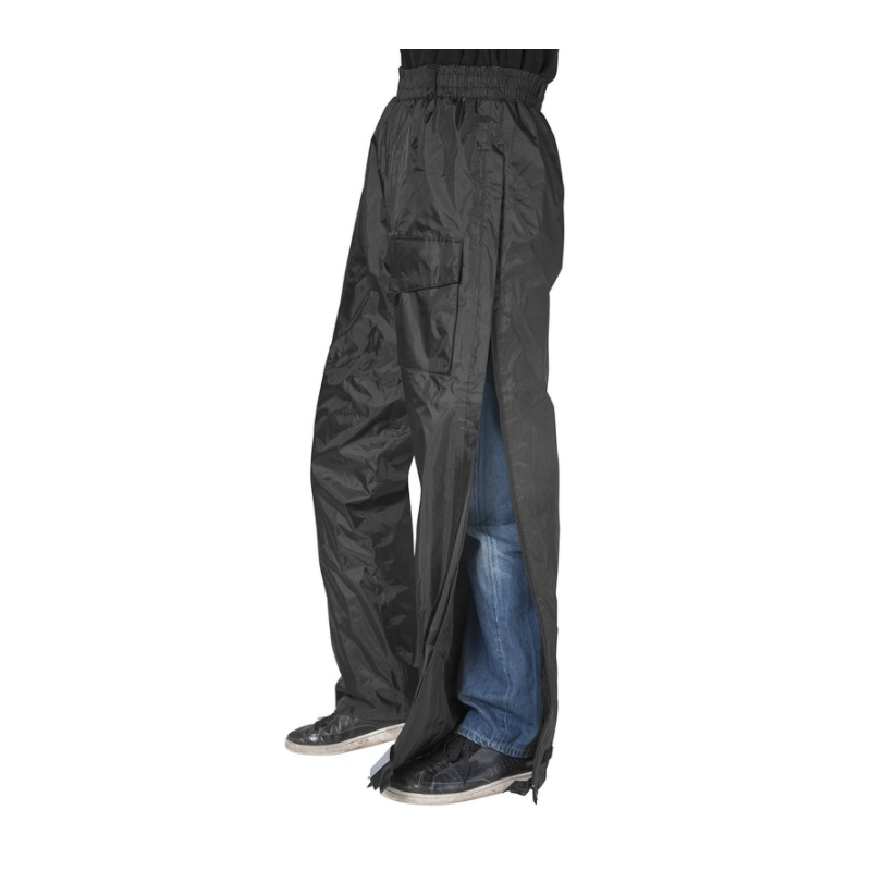 Moto kalhoty do deště 4SQUARE Flood černé