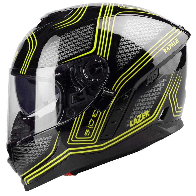 Integrální přilba na motorku Lazer Rafale EVO Darkside černo-šedo-fluo žlutá výprodej