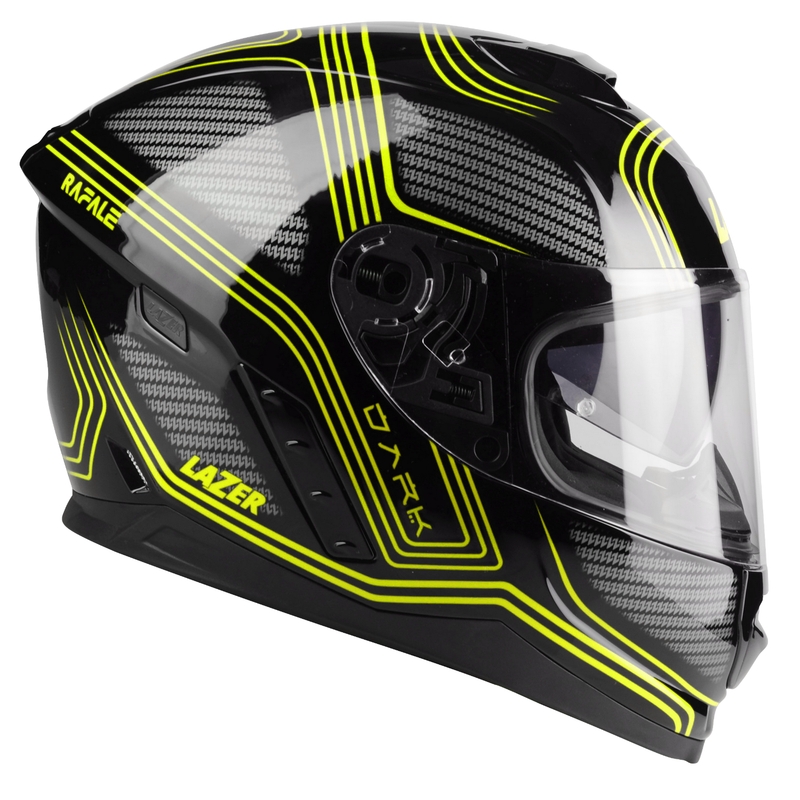 Integrální přilba na motorku Lazer Rafale EVO Darkside černo-šedo-fluo žlutá výprodej