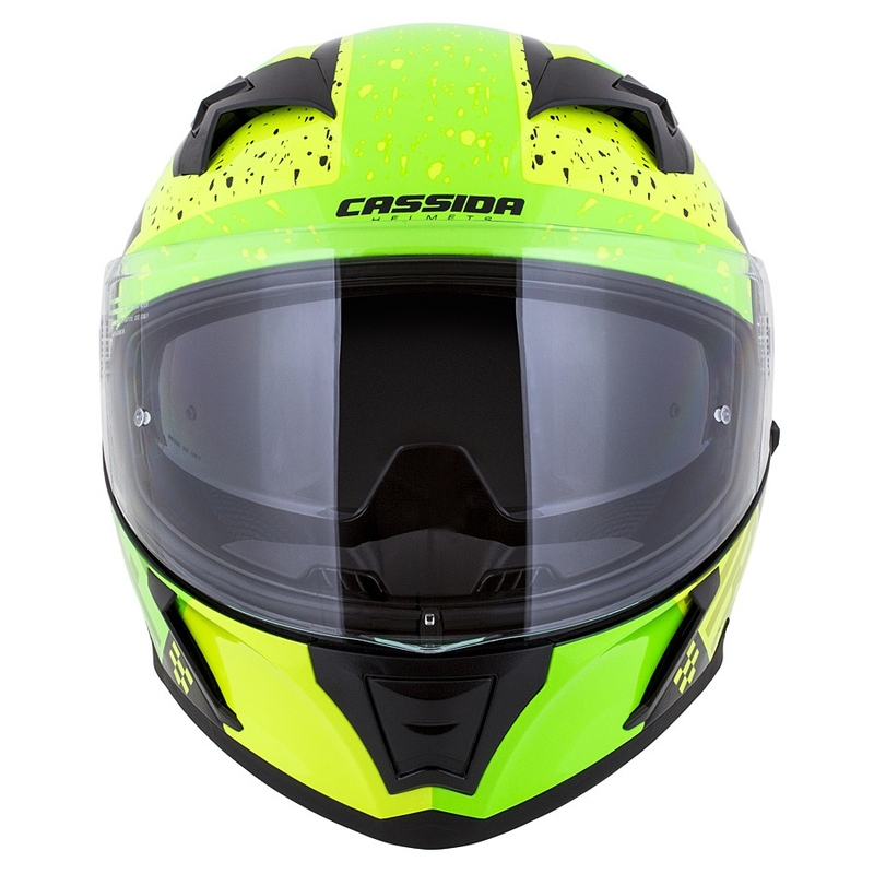 Integrální přilba na motorku Cassida Integral 3.0 DRFT zeleno-perleťově žlutá