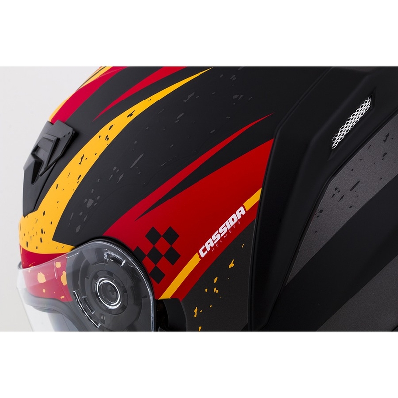 Integrální přilba na motorku Cassida Integral 3.0 DRFT oranžovo-fluo červená