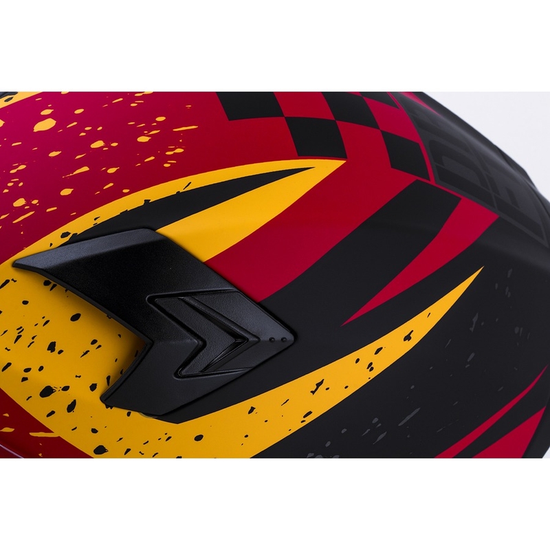 Integrální přilba na motorku Cassida Integral 3.0 DRFT oranžovo-fluo červená
