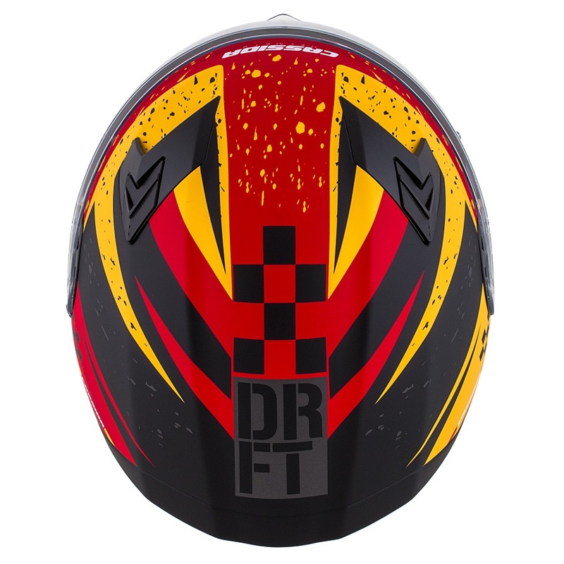 Integrální přilba na motorku Cassida Integral 3.0 DRFT oranžovo-fluo červená