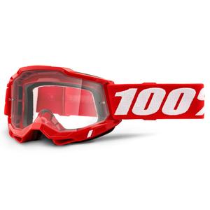 Motokrosové brýle 100% ACCURI 2 červené (čiré plexi)