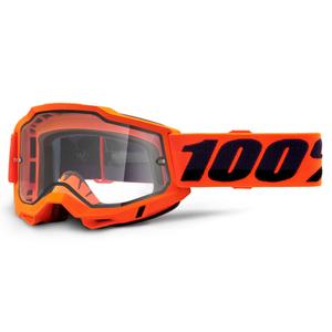 Motokrosové brýle 100% ACCURI 2 oranžové (dvojité čiré plexi)
