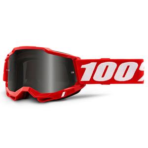 Motokrosové brýle 100% ACCURI 2 červené (kouřové plexi)