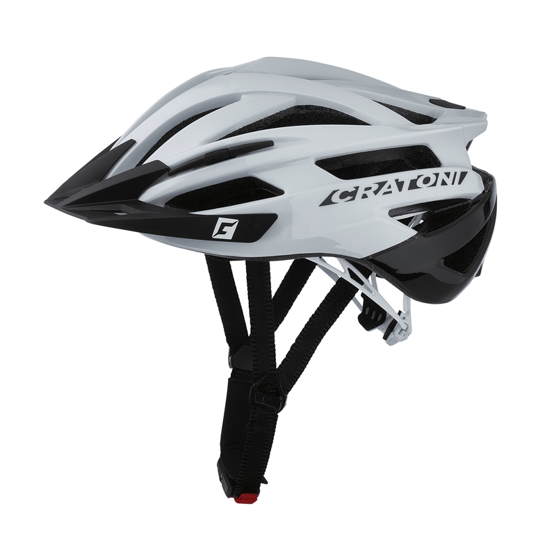 Cyklo přilba CRATONI Agravic bílo-černá