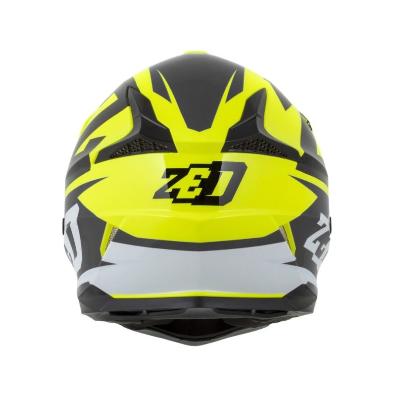 Motokrosová přilba ZED X1.9 černo-bílo-fluo žlutá
