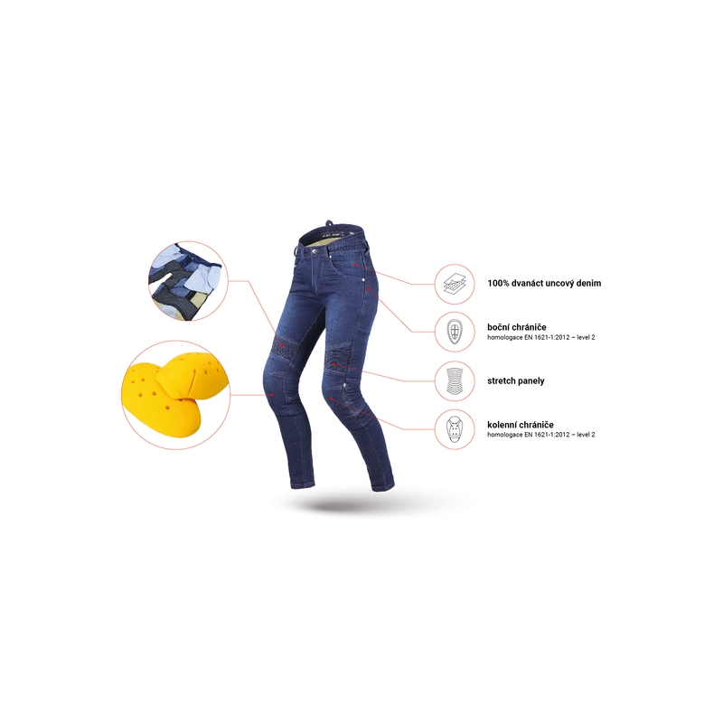 Dámské jeansy Street Racer Spike II Slim fit CE modré