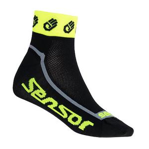 Ponožky Sensor Race Lite Small Hands černo-fluo žluté výprodej