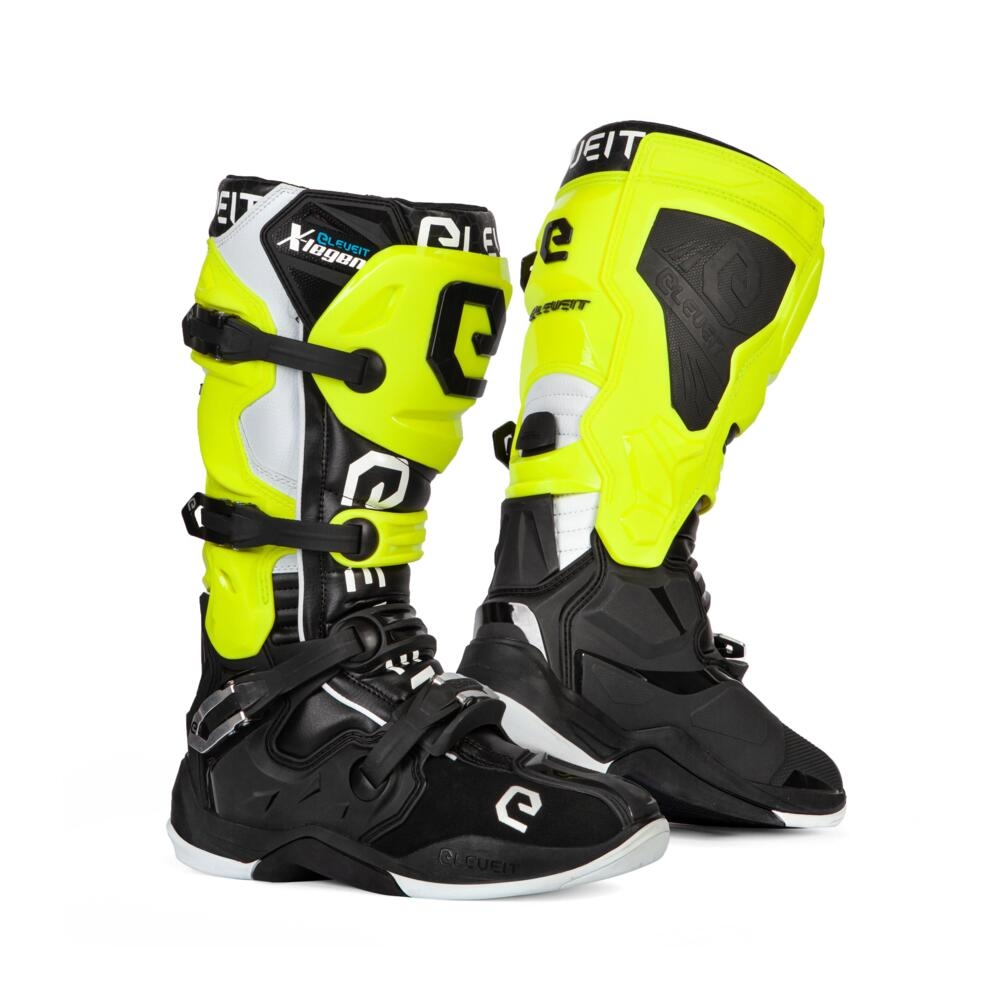 Boty na motorku Eleveit X-Legend černo-fluo žluto-bílé výprodej Velikost: 42