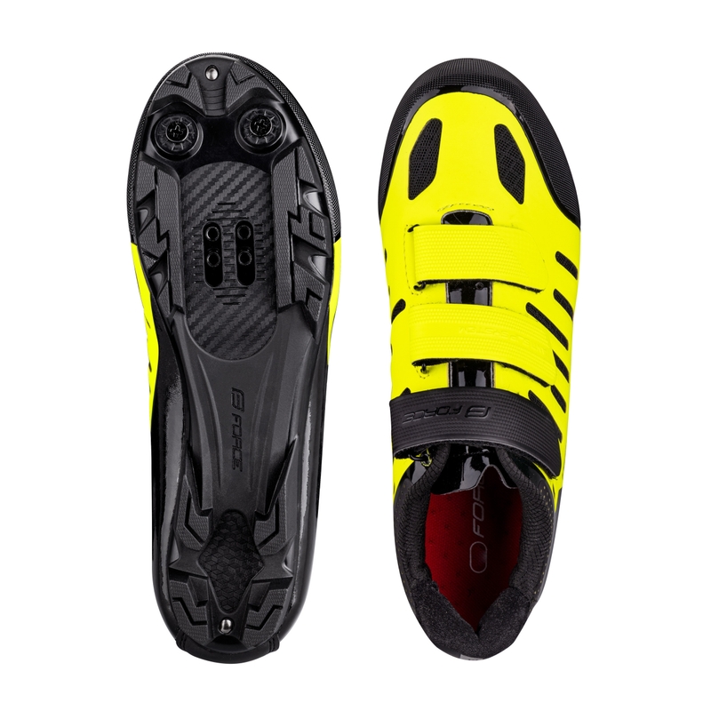 Tretry FORCE MTB TEMPO, fluo-černé výprodej
