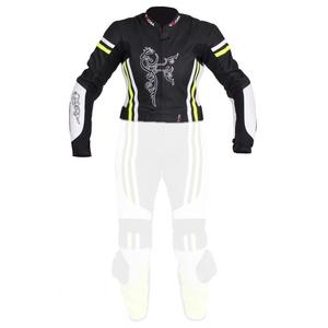 Dámská bunda Tschul 554 černo-bílo-fluo žlutá výprodej