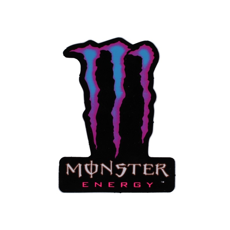 Nálepka Monster Energy modro-růžová