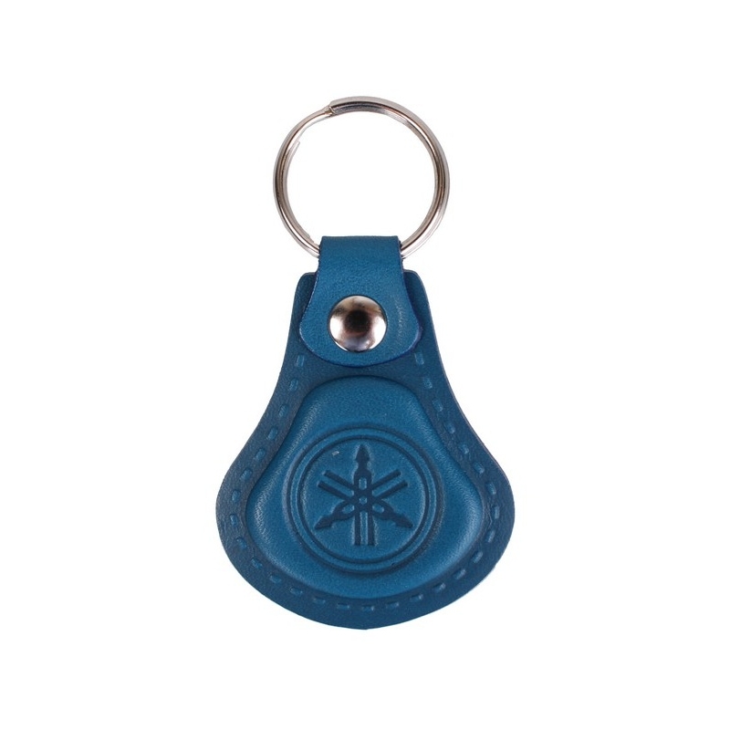 Kožený přívěsek na klíče Yamaha modrý
