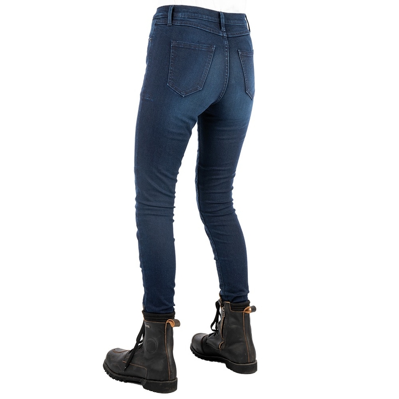Zkrácené dámské kalhoty Oxford Original Approved Jeggings AA modré indigo výprodej