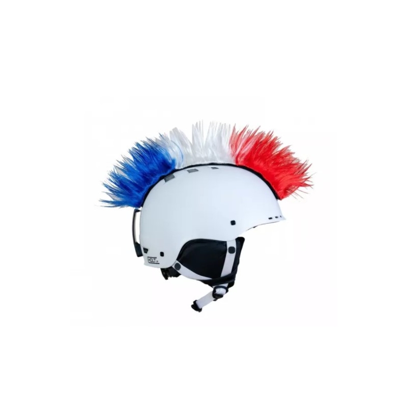 Číro na helmu Mohawk modro-bílo-červené