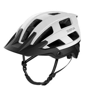 Helma na kolo s headsetem SENA M1 matná bílá