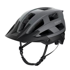 Helma na kolo s headsetem SENA M1 matná šedá