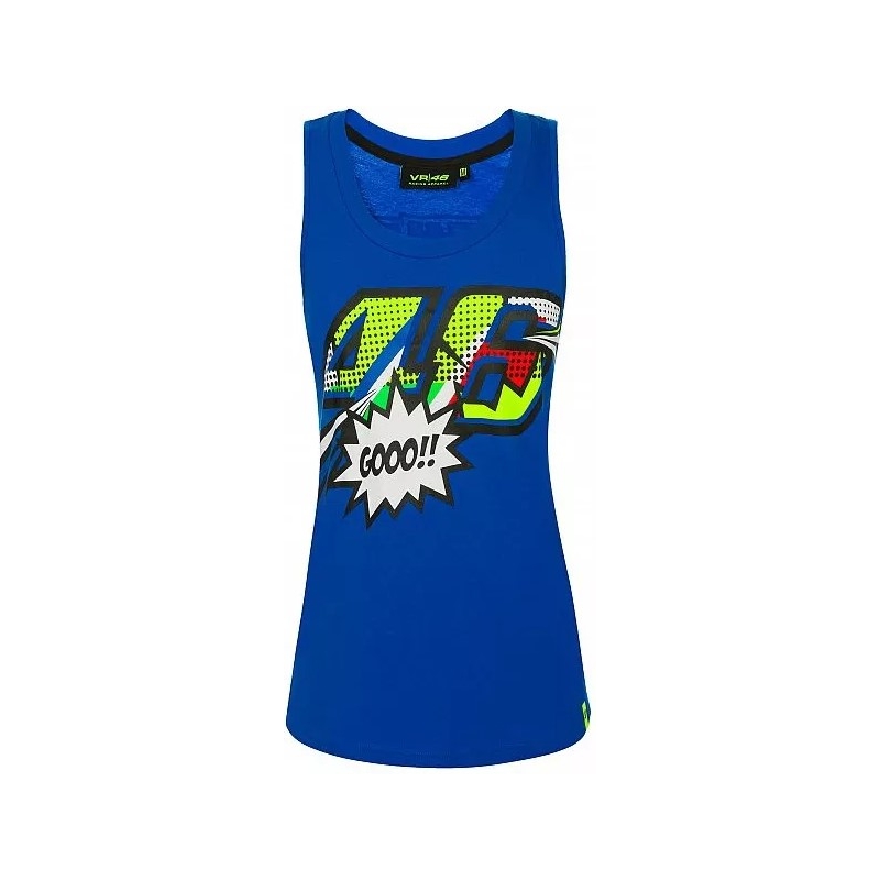 Dámské tílko VR46 Valentino Rossi POP ART modré