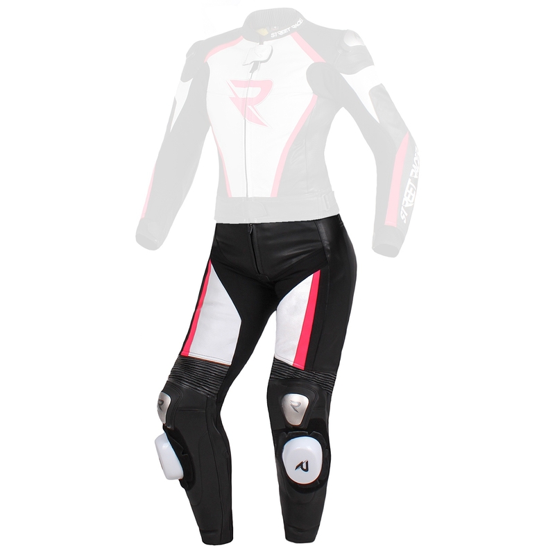 Dámské kalhoty Street Racer Kiara černo-bílo-fluo růžové - II. jakost