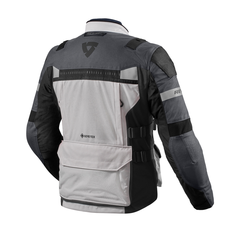 Bunda na motorku Revit Defender 3 GTX stříbrno-šedá