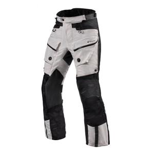 Kalhoty na motorku Revit Defender 3 GTX stříbrno-černé prodloužené