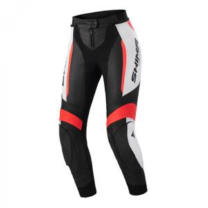 Dámské kalhoty na motorku Shima Miura 2.0 černo-bílo-fluo červené