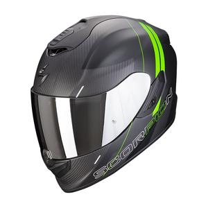 Integrální přilba na motorku Scorpion EXO-1400 Carbon Air Drik černo-zelená matná