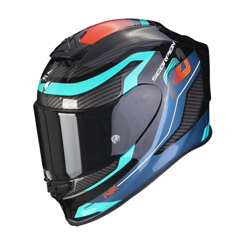 Integrální přilba na motorku SCORPION EXO-R1 AIR VATIS černo-modro-červená