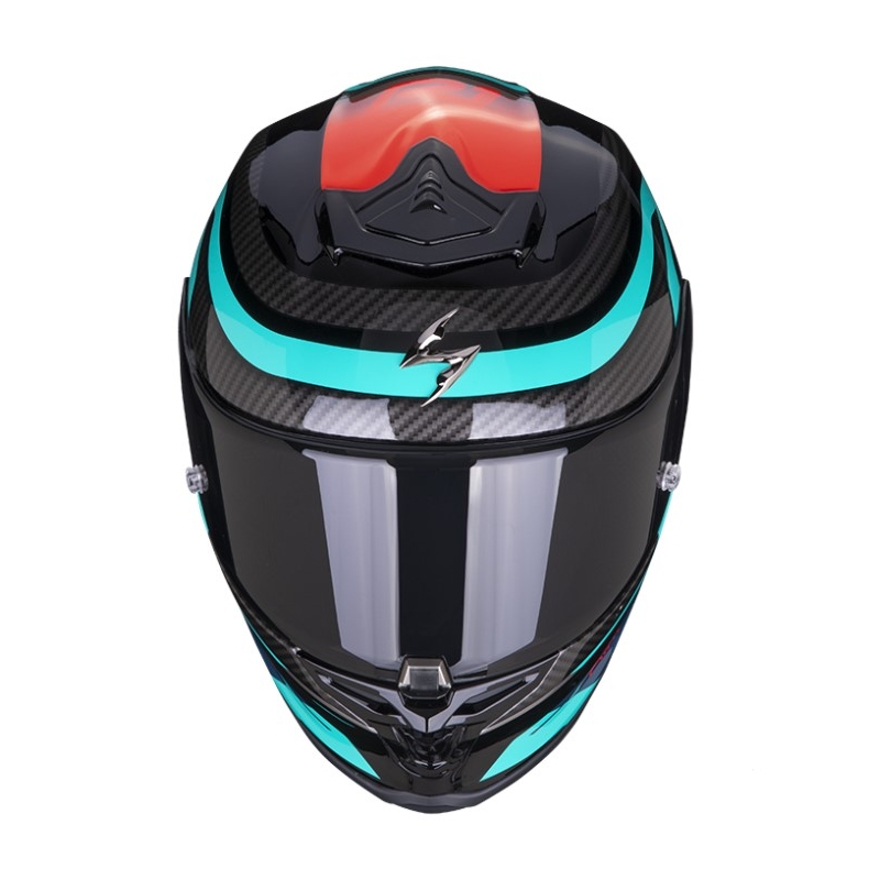 Integrální přilba na motorku SCORPION EXO-R1 AIR VATIS černo-modro-červená
