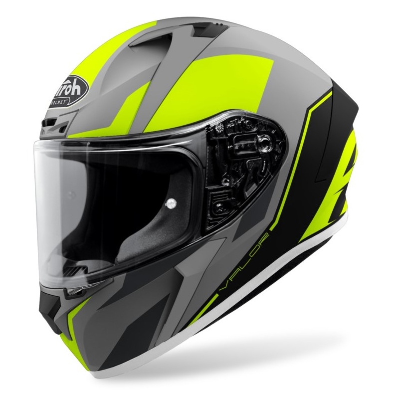 Integrální přilba na motorku Airoh Valor Wings 2021 fluo žlutá matná výprodej