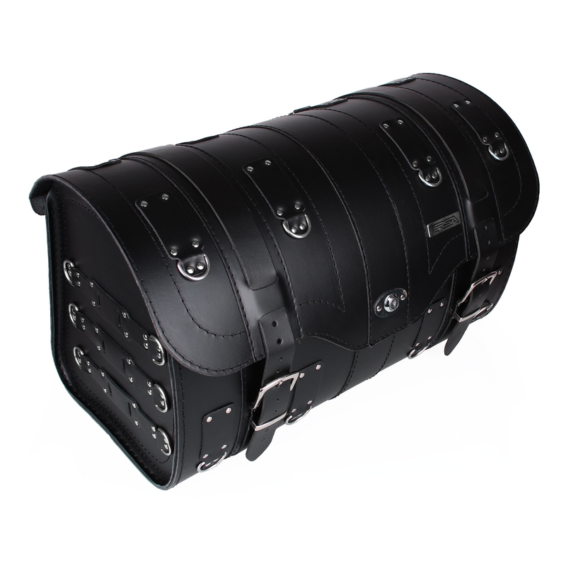 Kožený moto kufr na motorku Chopper RSA-15A se zámkem
