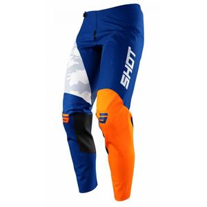 Motokrosové kalhoty Shot Contact Camo modro-bílo-oranžové výprodej