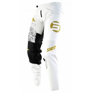 Motokrosové kalhoty Shot Devo Roll bílo-černo-zlaté výprodej
