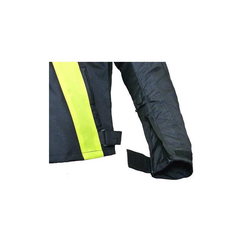 Bunda na moto RSA ST-01 černo-fluo žlutá - II. jakost
