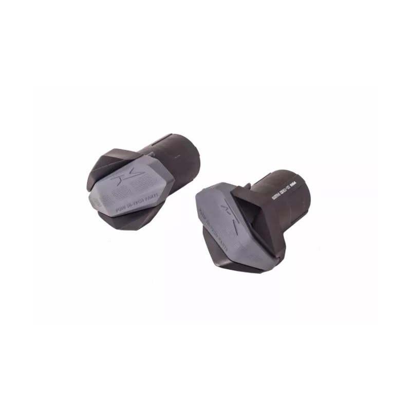 Pádové protektory rámu PUIG R19 černý s šedou gumou pro HONDA CB 600 F Hornet (S ABS) 2007-2016, HONDA CBF 600 / S 2008-2014
