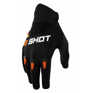 Dětské motokrosové rukavice Shot Devo černo-oranžové výprodej