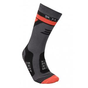 Ponožky Shot Race 2.0 šedo-oranžové