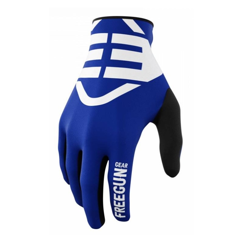 Motokrosové rukavice Shot Devo Skin černo-bílo-modré