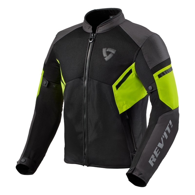 Bunda na motorku Revit GT-R Air 3 černo-fluo žlutá