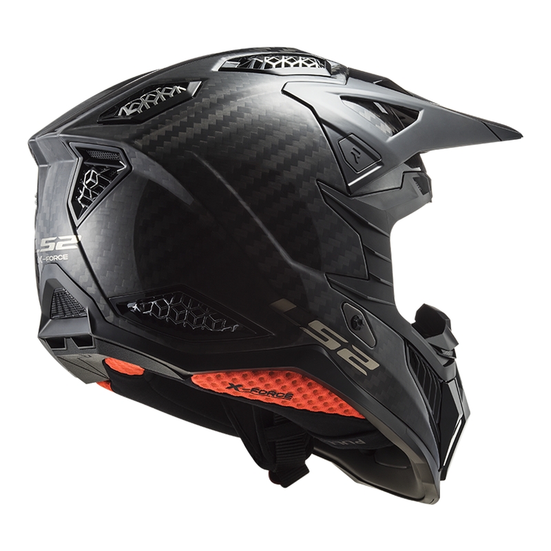 Motokrosová přilba LS2 MX703 X-Force Solid Carbon černá