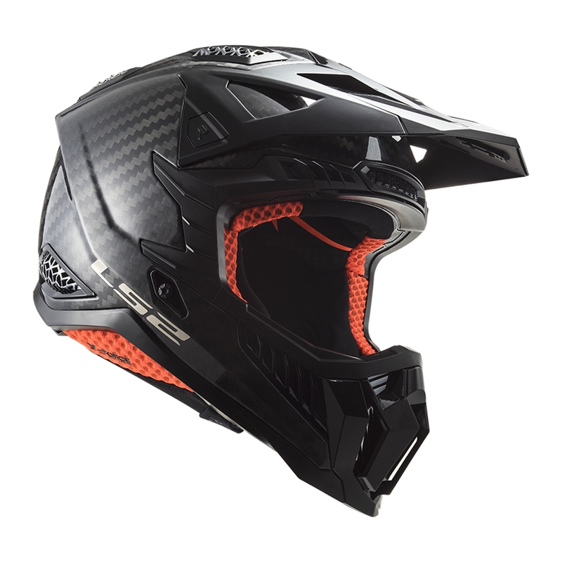Motokrosová přilba LS2 MX703 X-Force Solid Carbon černá