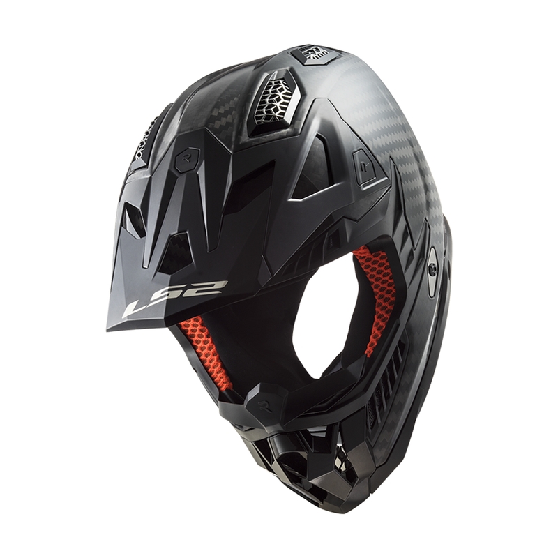 Motokrosová přilba LS2 MX703 X-Force Solid Carbon černá