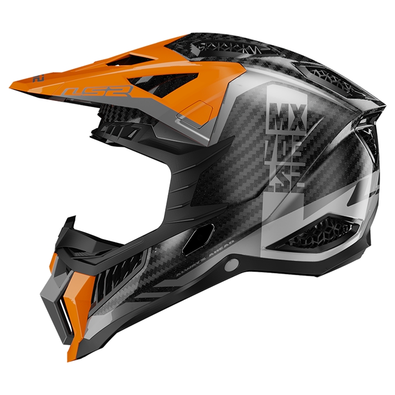 Motokrosová přilba LS2 MX703 X-Force Victory Titanium černo-oranžová