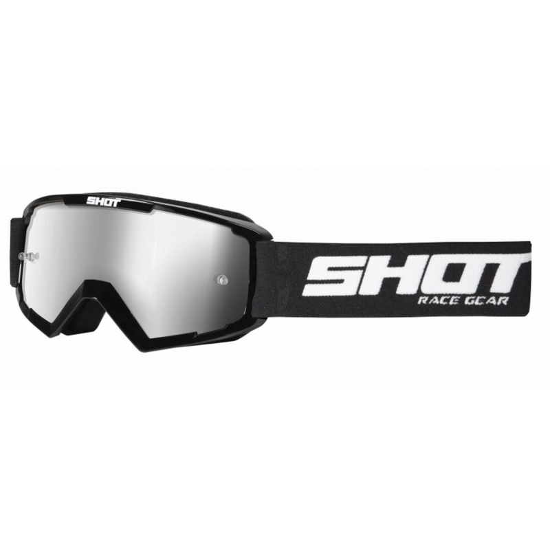 Dětské motokrosové brýle Shot Rocket černé (stříbrné plexi)