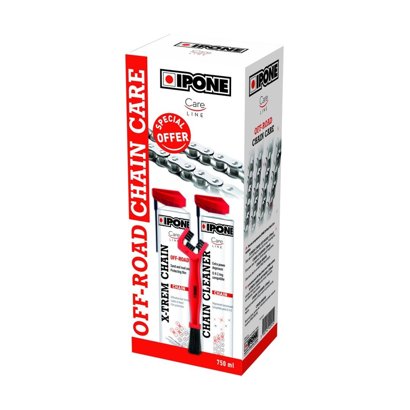 Sada pro čištění a mazání řetězu Ipone Off Road Chain Care