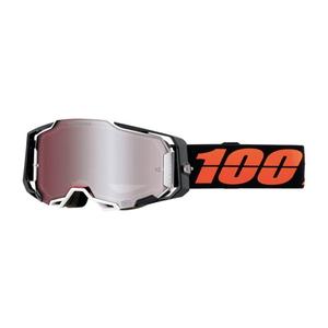 Motokrosové brýle 100% ARMEGA Blacktail HIPER oranžovo-černé (stříbrné plexi)