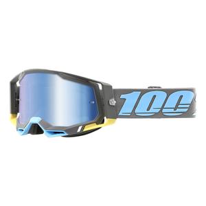 Motokrosové brýle 100% RACECRAFT 2 Trinidad modro-šedé (modré plexi)