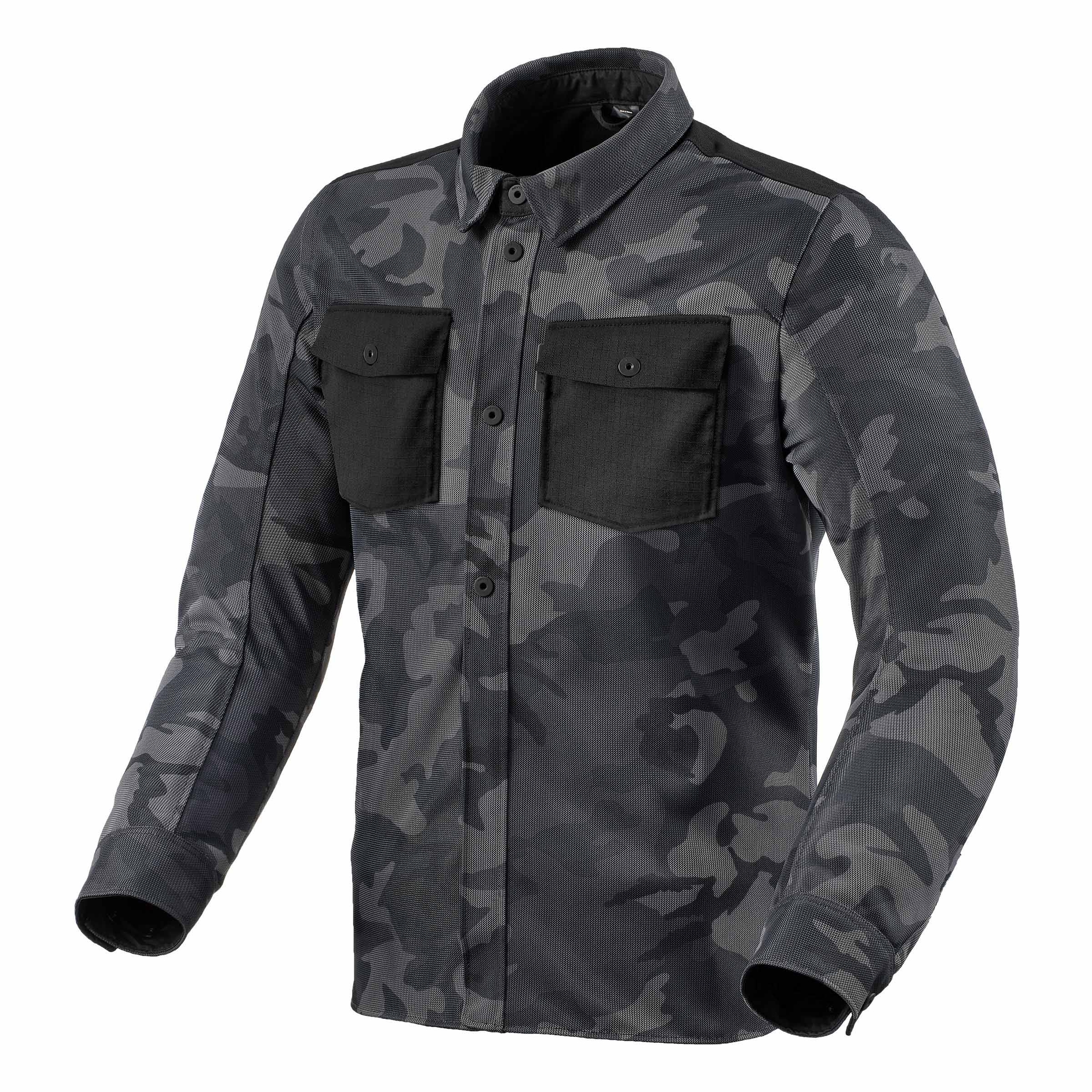 Košile na motorku Revit Tracer Air 2 Camo šedá výprodej Velikost: M
